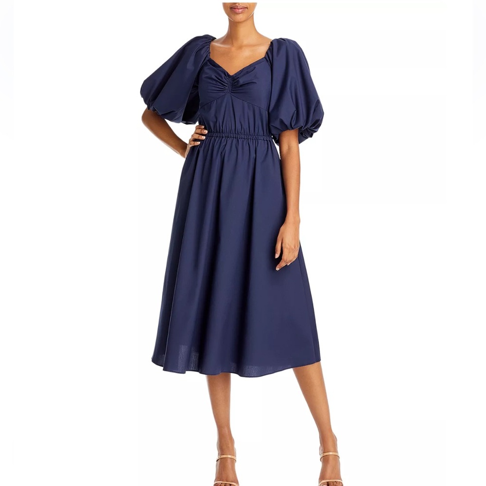 NWT Jason Wu off the shoulder puff sleeve midi dress
